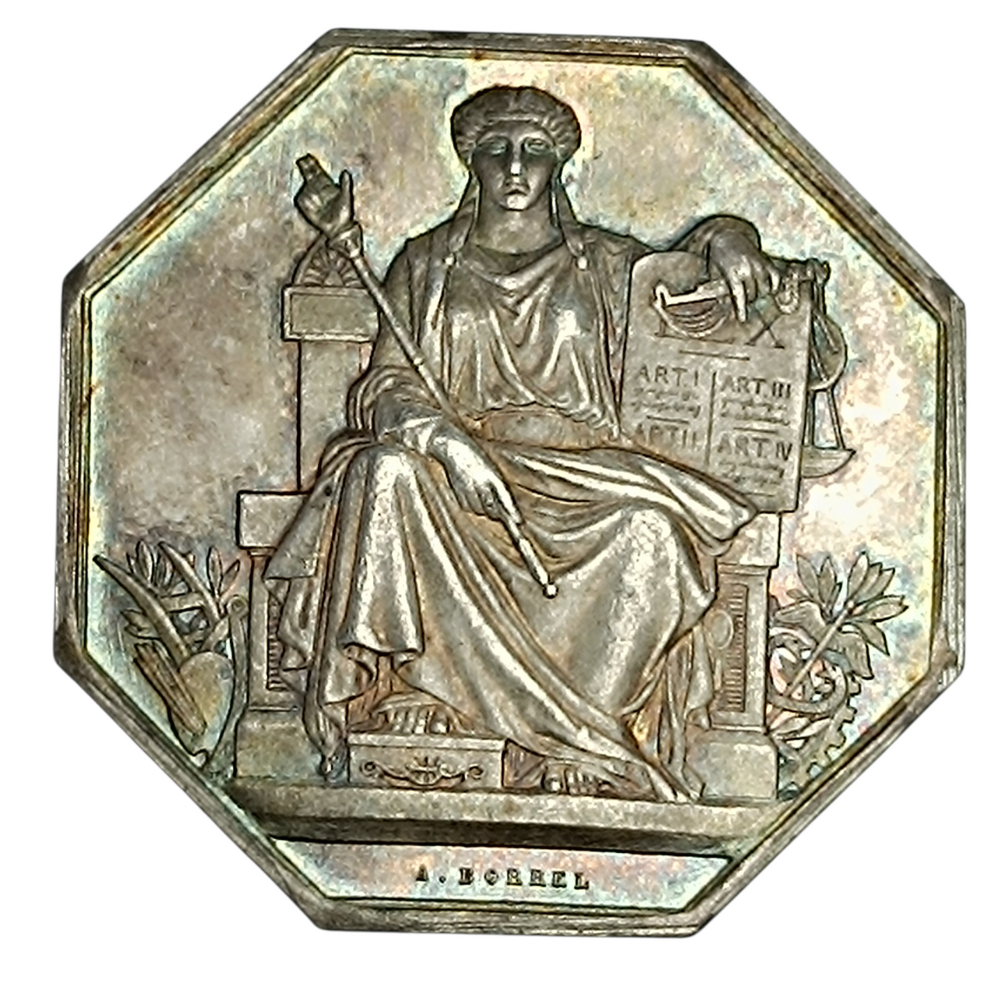 Ficha Cámara de Notarios La Rochelle Plata 14,52 gr 31 mm SUP
