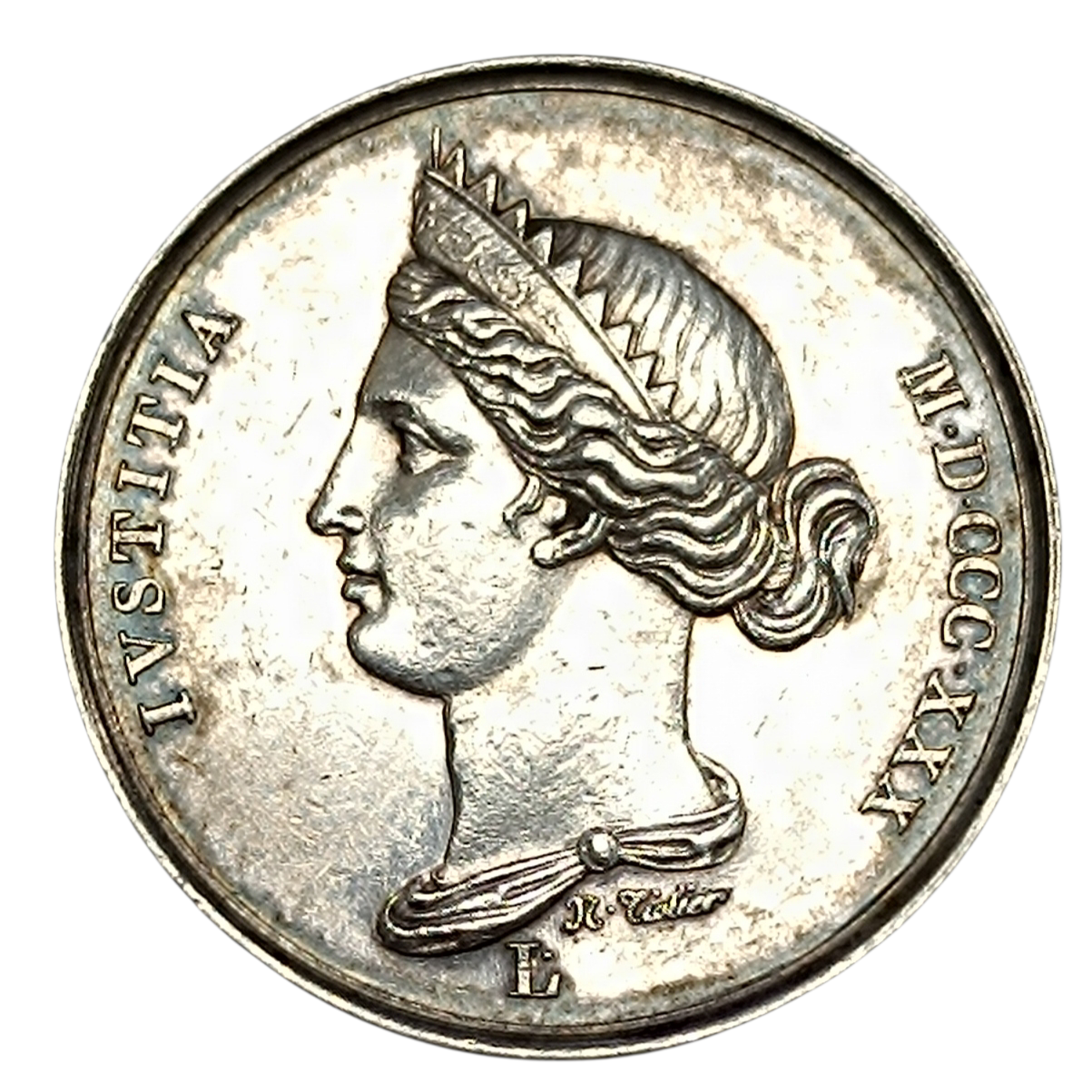 Jeton Le Droit 1830 Argent 12.97 gr 30 mm