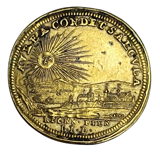 Jeton Nuremberg Louis XV (1715-1774) Aurea Condet Saeculat 2.04 gr