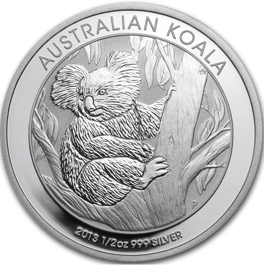 Australie 1/2 Once argent 2013 Koala 999. Silver