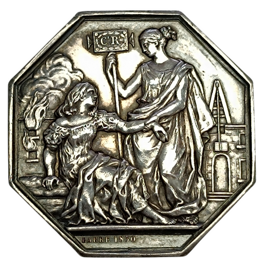 Jeton Compagnie Royale D'assurances 1817 Argent 19.45 gr 36.5 mm