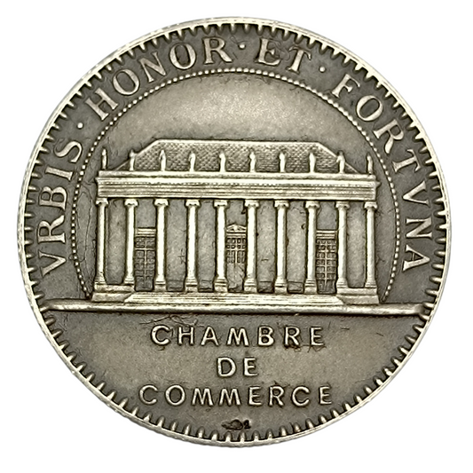 Jeton Chambre de Commerce de Nantes Argent 14.67 gr 31.5 mm
