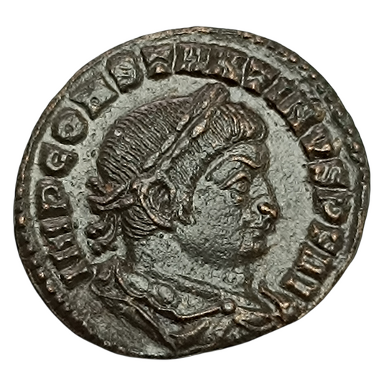 Constantin I (307-337) Follis de Lyon (PLC) R/ MARTI CONSERVATORI AVG 2.60 gr