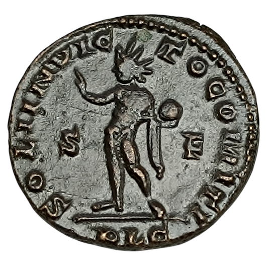 Constantin Ier (306-337) Follis Soli Invicto Comiti Lyon 4.81 gr 22 mm
