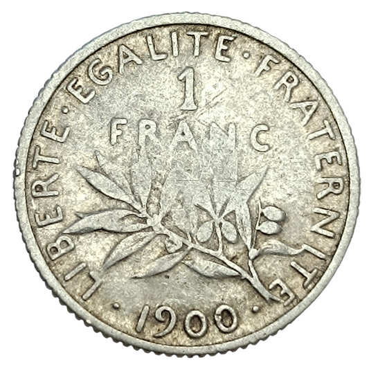 Semeuse 1 franc 1900 argent 4.94 gr