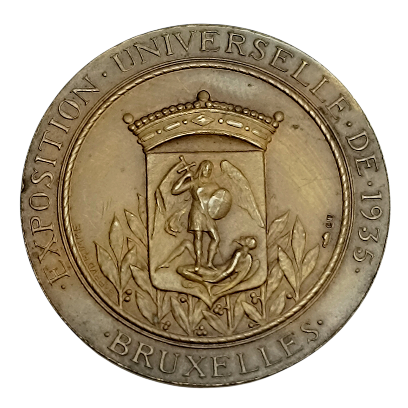 Belgium Medal Universal Exhibition of 1935 Brussels Manneken Pis 19.64 GR