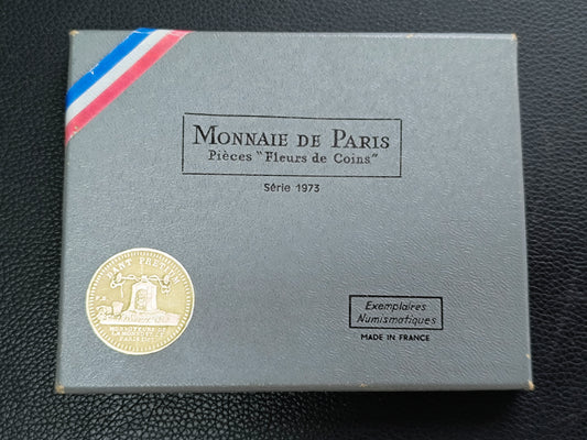 Coffret Monnaie de Paris 1973. Série complète Fleurs de Coins.