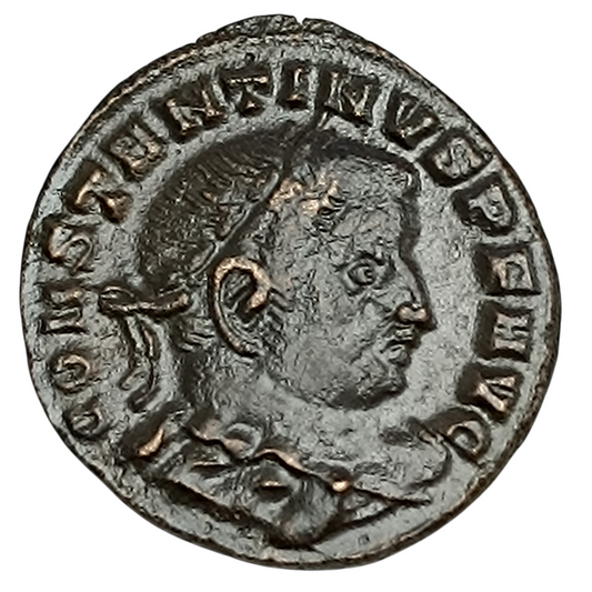 Constantin Ier (306-337) Follis Soli Invicto Comiti Lyon 4.81 gr 22 mm
