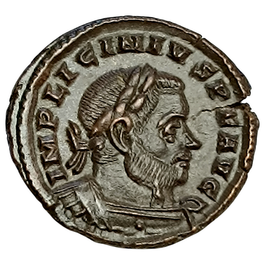 Licinius (308-324) Follis Genio Pop Rom Trêves 3.31 gr 21 mm
