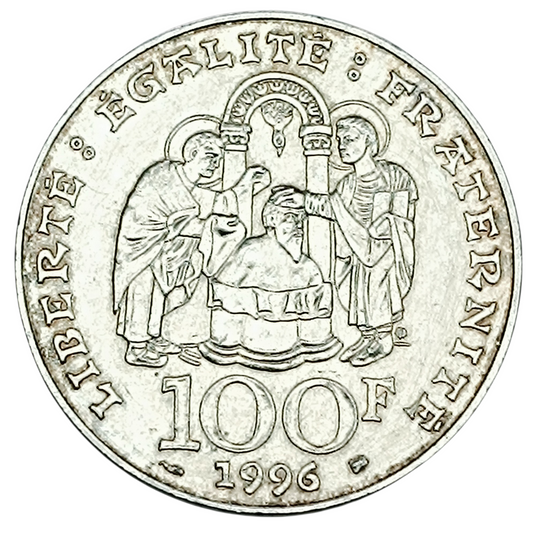 Clovis roi des francs 100 Francs 1996 Argent 14.98 gr