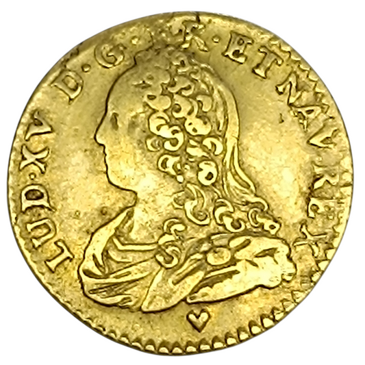 Louis XV (1715-1774) 1/2 Louis d'or aux lunettes 1726 BB Strasbourg 4.03 gr