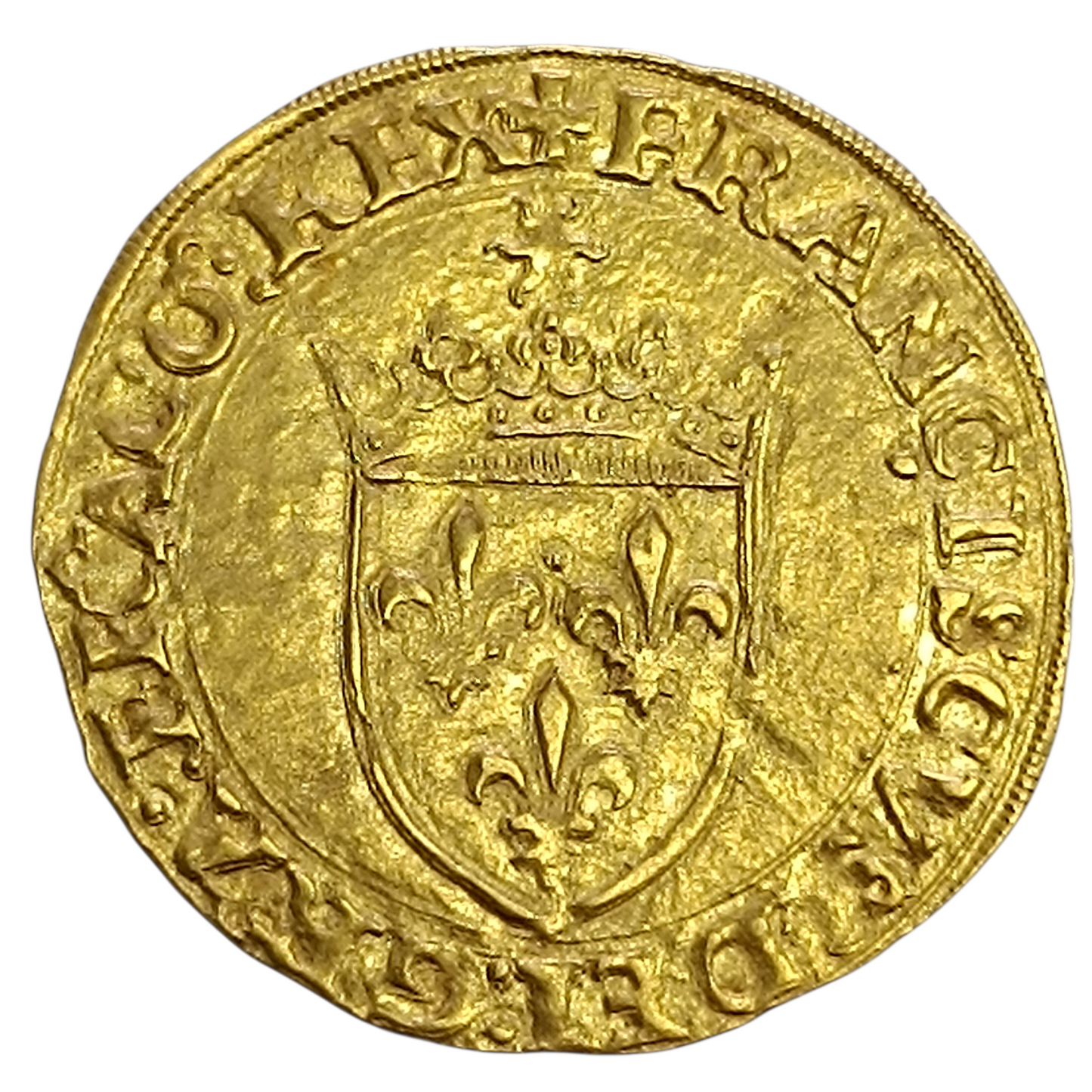 François Ier (1515-1547) Écu d'or au soleil point 5ème Toulouse 3.41 gr