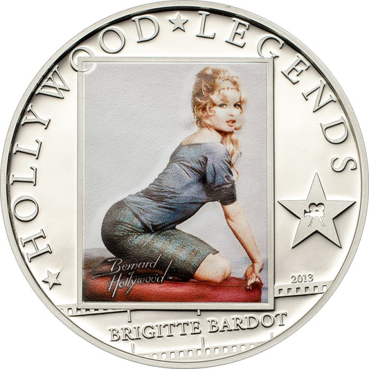 Cook Islands 5 Dollars 2013 Brigitte Bardot Argent 25 gr