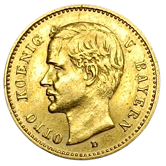 Allemagne Othon Bavière (1886-1913) 10 Mark Deutsches Reich 1906 D Munich 3,98 gr
