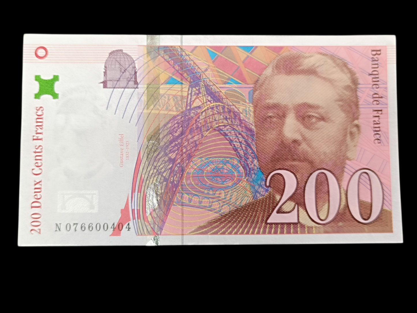 Billet de 200 Francs 1999 Gustave Eiffel. État Neuf