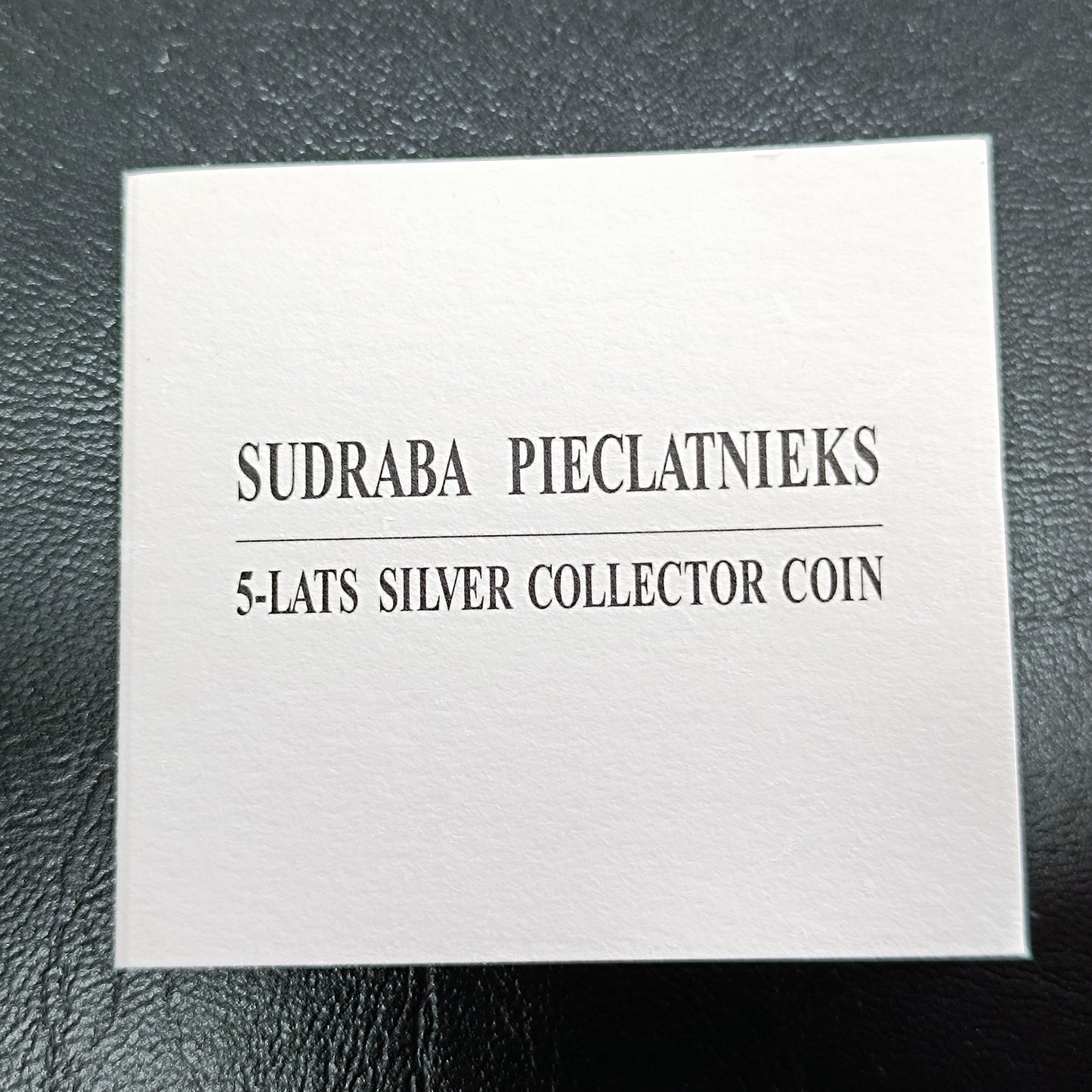 Lettonie 5 Lati 2012 Argent 25 gr Coffret