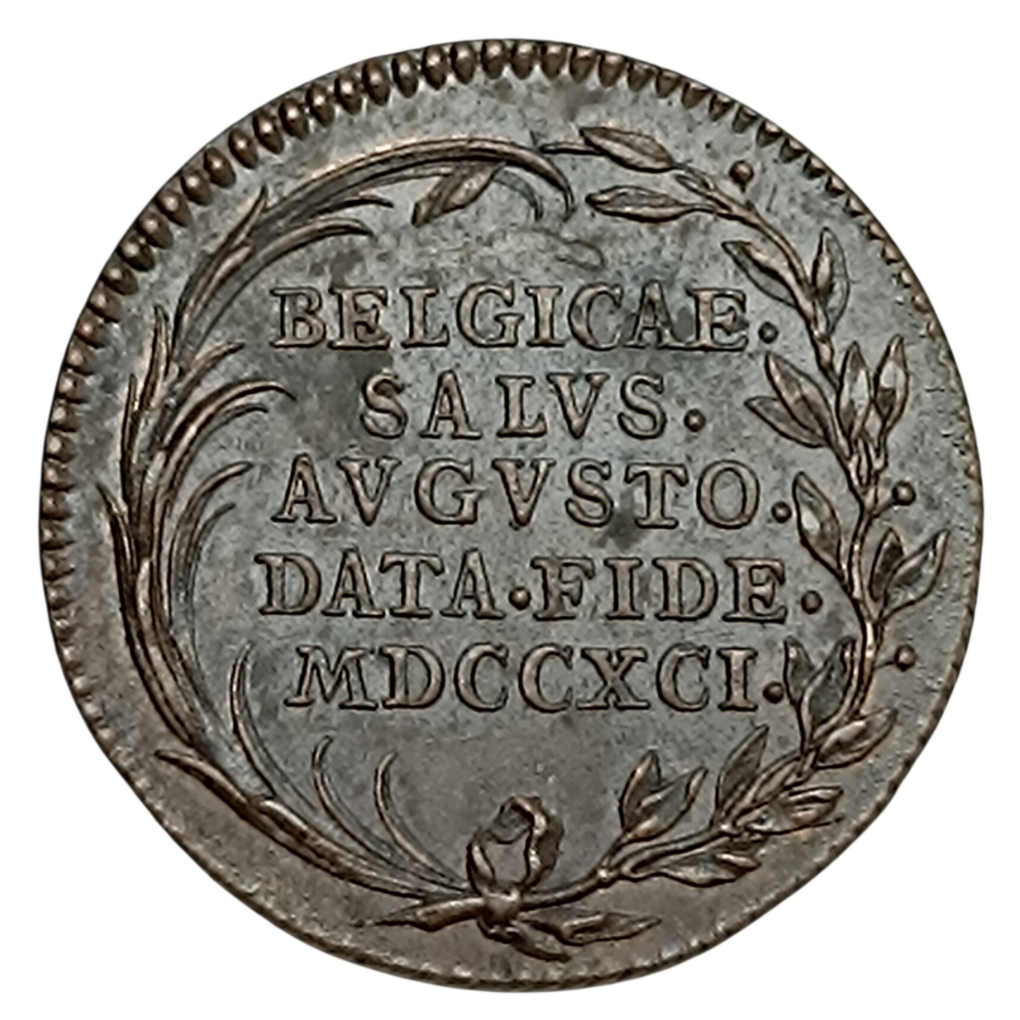 Austrian Netherlands Liard 1791 Leopold II 21 mm 3.14 gr