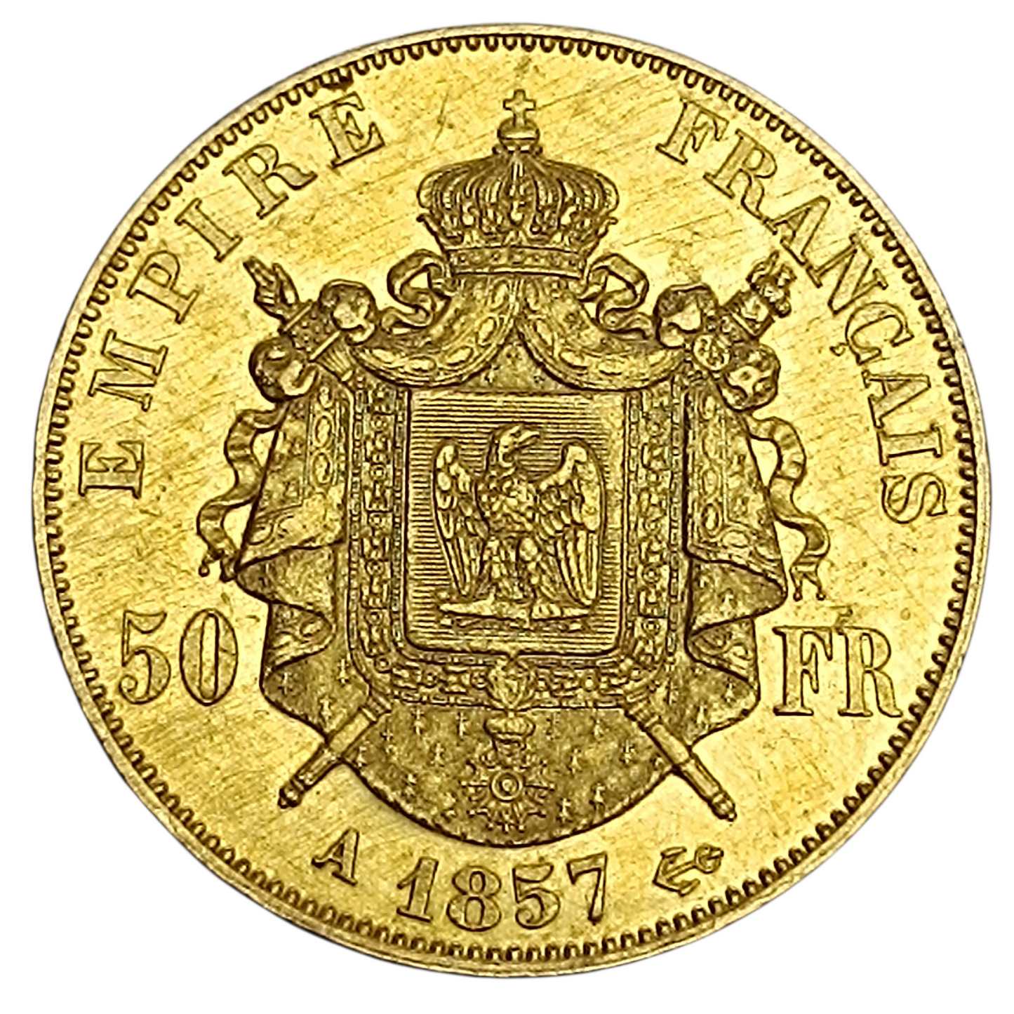 Napoléon III (1852-1870) 50 francs Or 1857 A Paris 16.07 gr