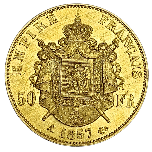 Napoléon III (1852-1870) 50 francs Or 1857 A Paris 16.07 gr