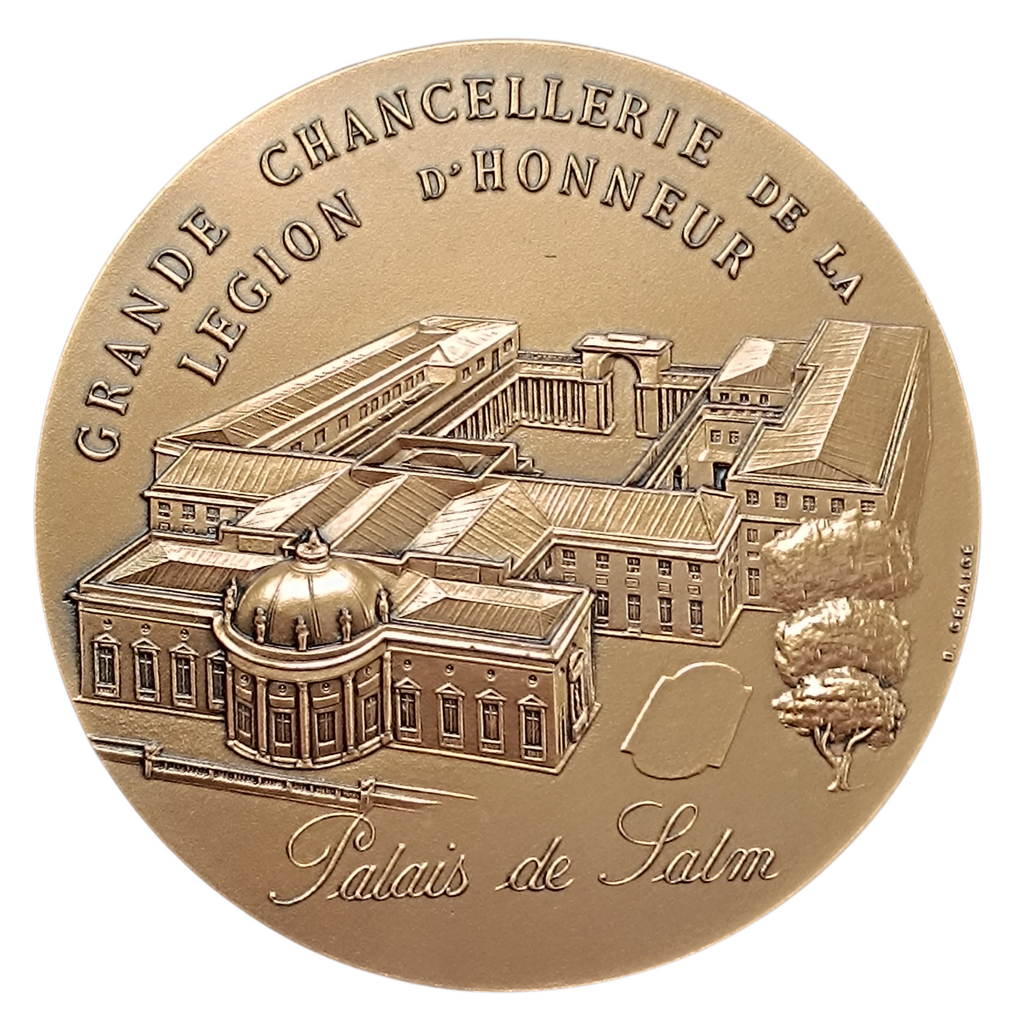 Medalla Gran Cancillería de la Legión de Honor Palacio de Salm 196,24 gr 72 mm