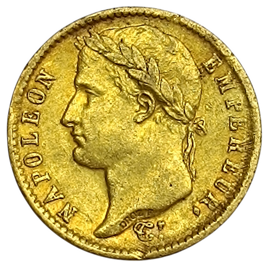Napoléon Empereur (1804-1814) 20 Francs Or 1813 Q Perpignan Revers Empire 6.43 gr