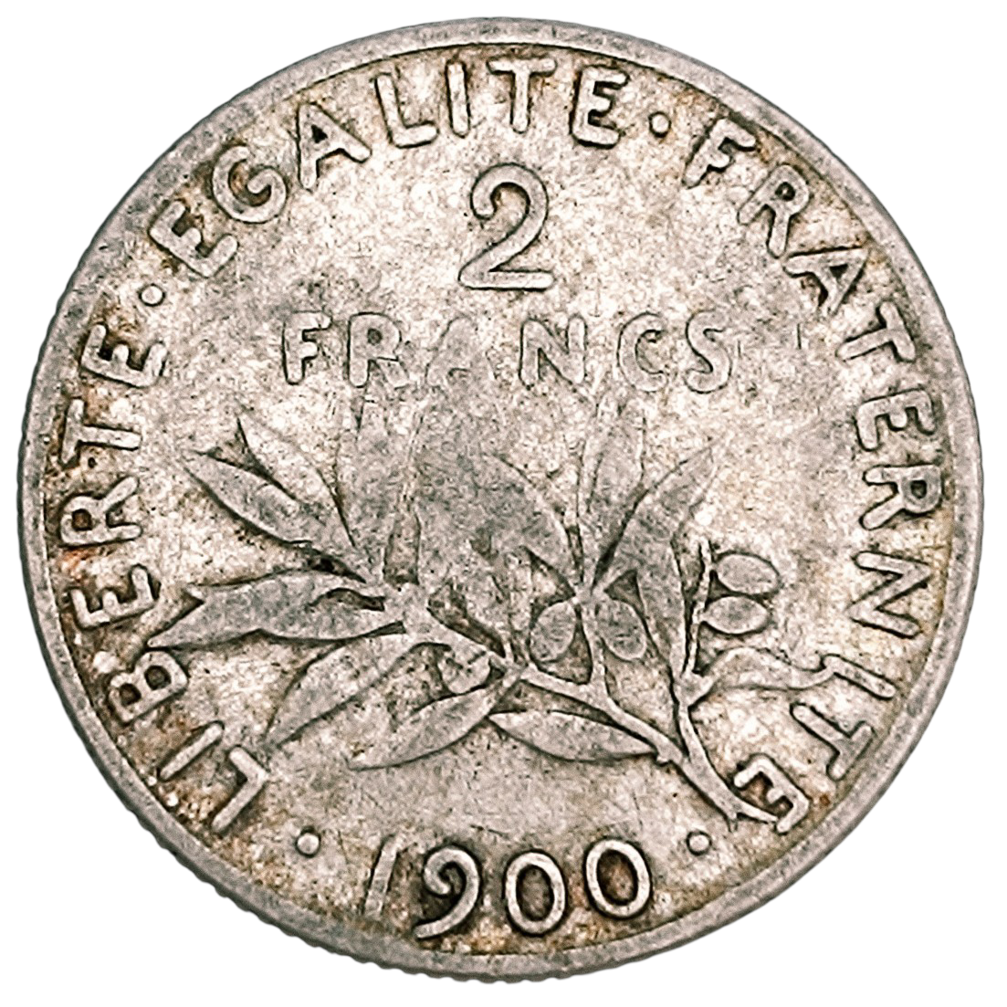 Semeuse 2 Francs 1900 Argent 9.81 gr