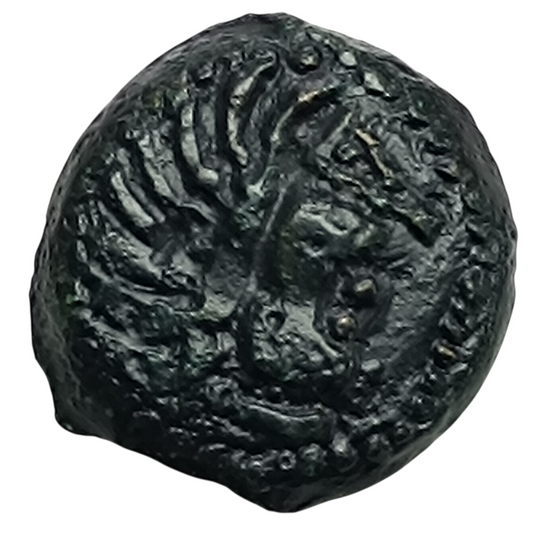 Gaule Carnutes (Région de Chartres) Bronze à l'aigle et à la rouelle 2.8 gr