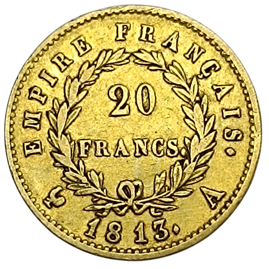 Napoléon Empereur (1804-1814) 20 Francs Or 1813 A Paris 6.40 gr