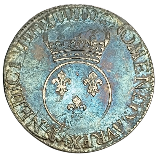 Louis XV (1715-1774) Écu Vertugadin. Année et Atelier indéterminés. Argent 30.27 gr