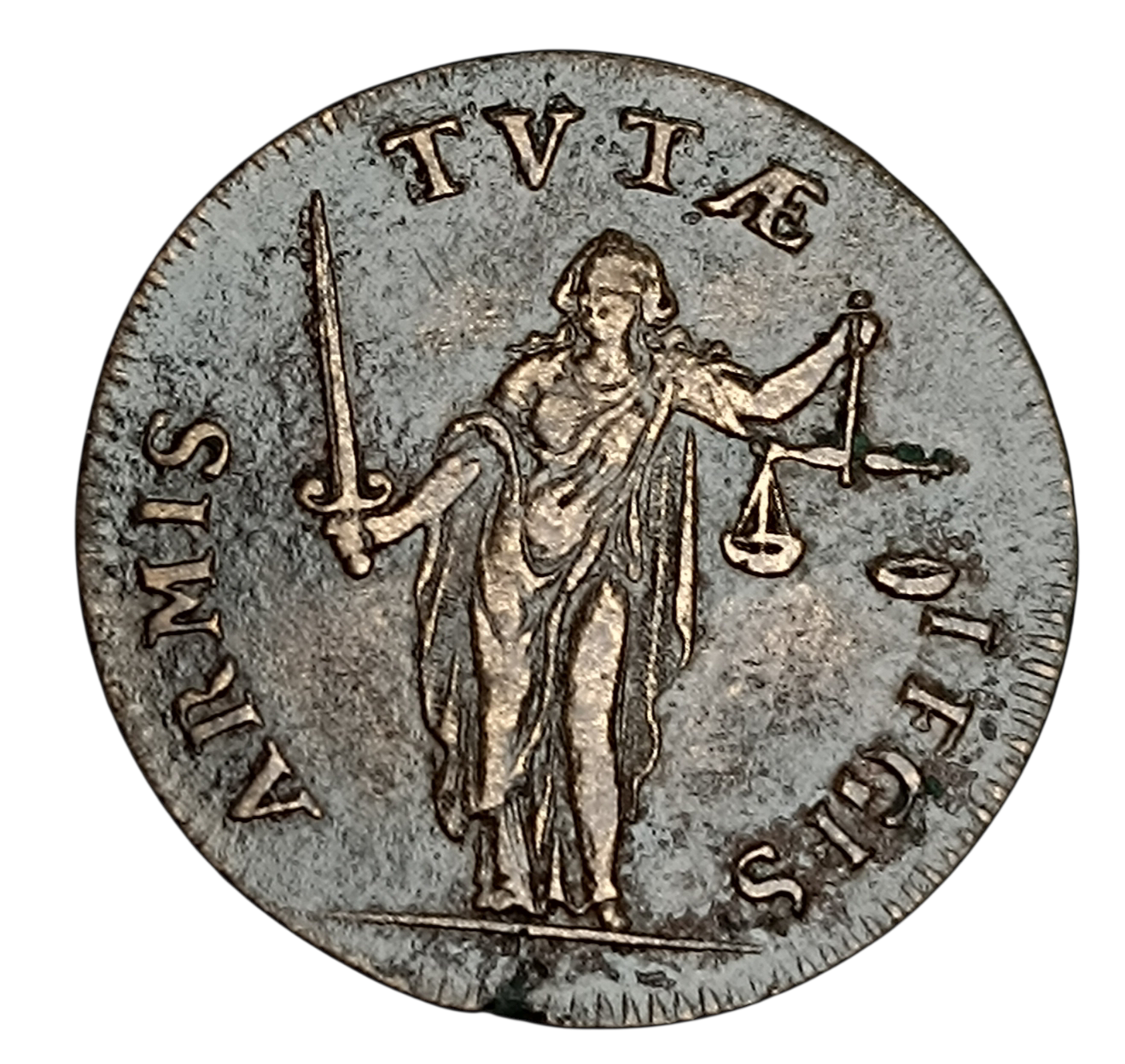 Louis XIIII token (1643-1715) justice reform 4.28 gr