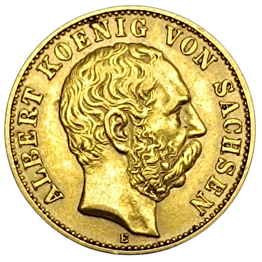 Allemagne Albert Ier de Saxe (1873-1902) 10 Mark Deutsches Reich 1902 E Dresde 3,96 gr