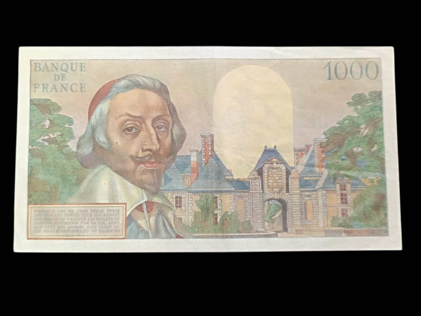 Billet 1000 Francs Richelieu 2-12-1954. W.94
