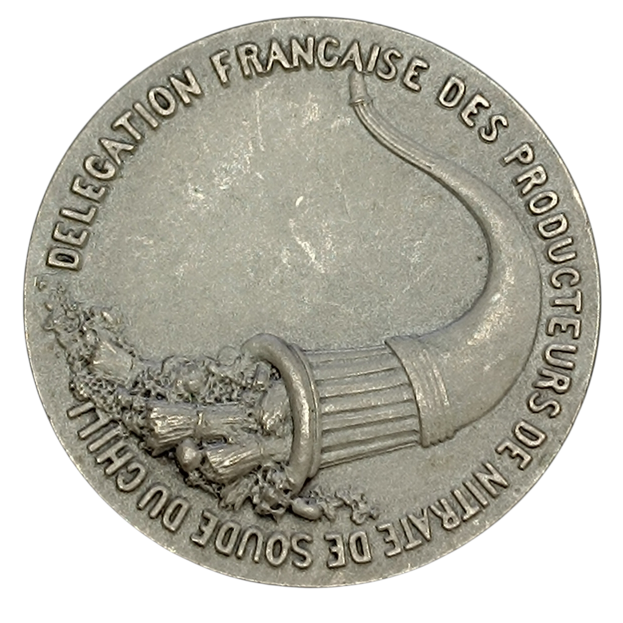 Jeton Délégation Française des Producteurs de Nitrate de Soude du Chili Bronze Argenté 19.07 gr 37 mm