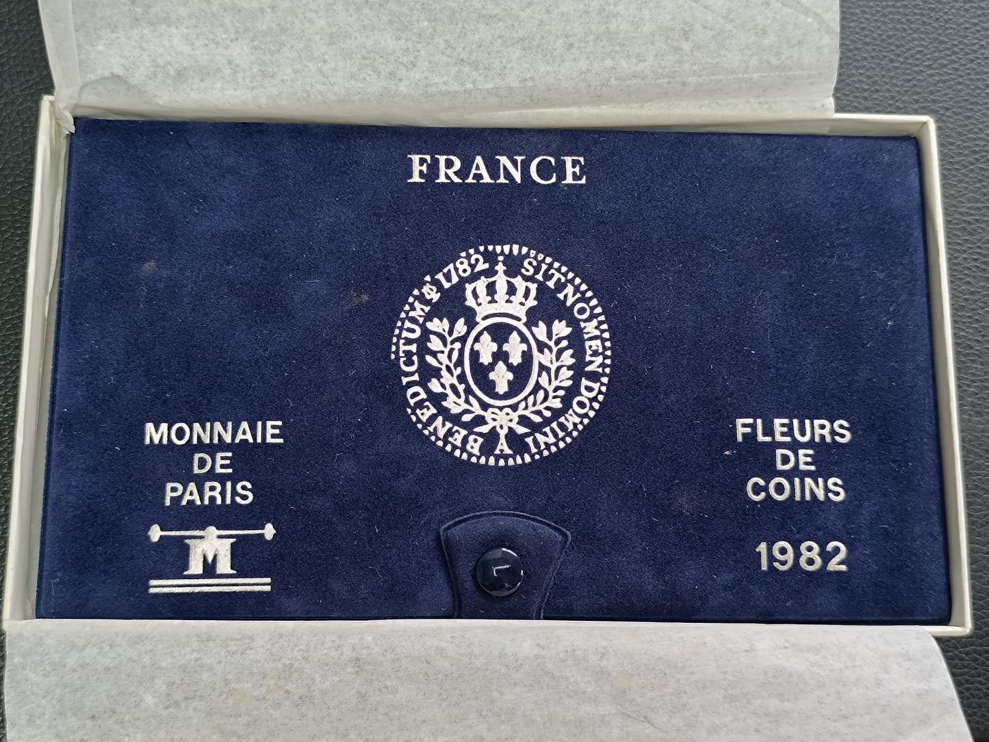 Coffret Monnaie de Paris 1982. Série complète Fleurs de Coins