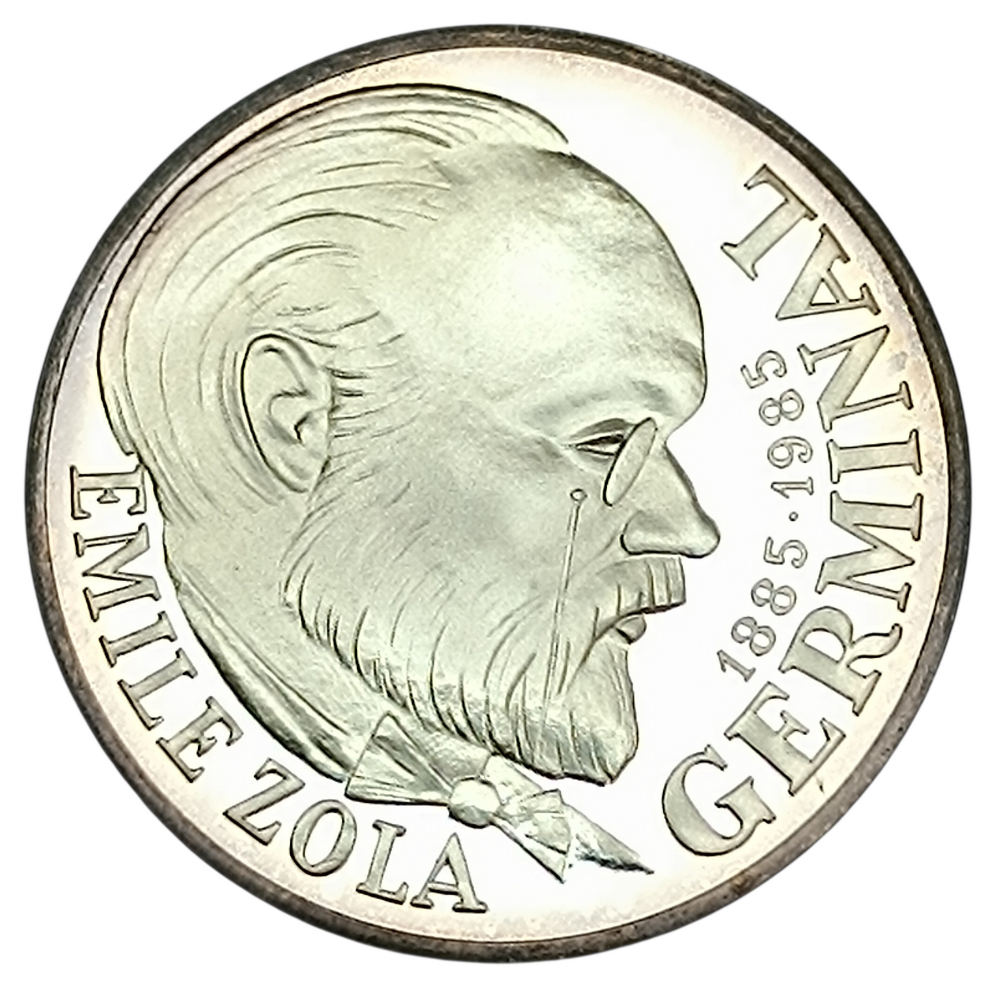 Monnaie de Paris 100 Francs Émile Zola Germinal Coffret BE Argent 15 gr