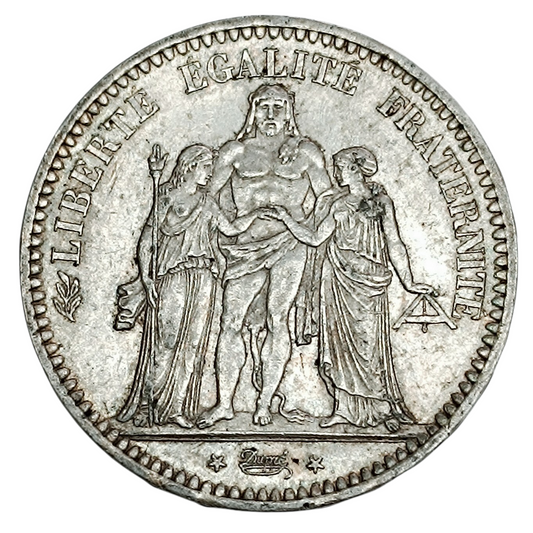 Seconde République 5 Francs 1849 A Paris Hercule Argent 24.97 gr