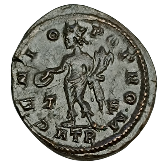 Licinius (308-324) Follis Genio Pop Rom Trêves 3.66 gr 22 mm