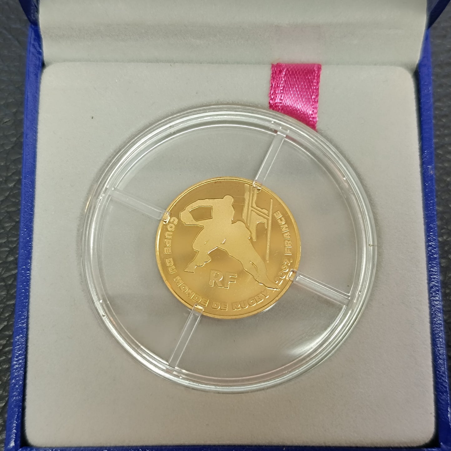 Monnaie de Paris 10 euros 2007 Coupe du monde de Rugby Or BE 1/4 once