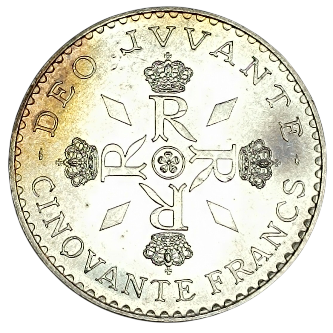Monaco Rainier III 50 Francs 1974 Argent 30.03 gr Brillant de frappe