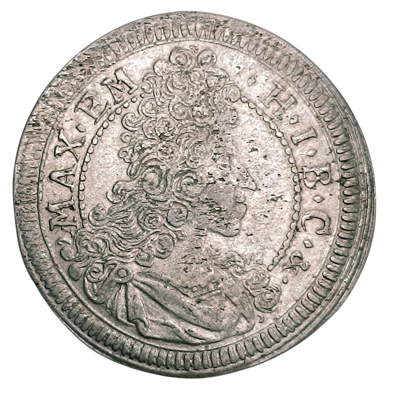 Allemagne Bavière Maximilien II Emmanuel (1679-1726) 15 Kreuzer 1696 Billon 5.62 gr
