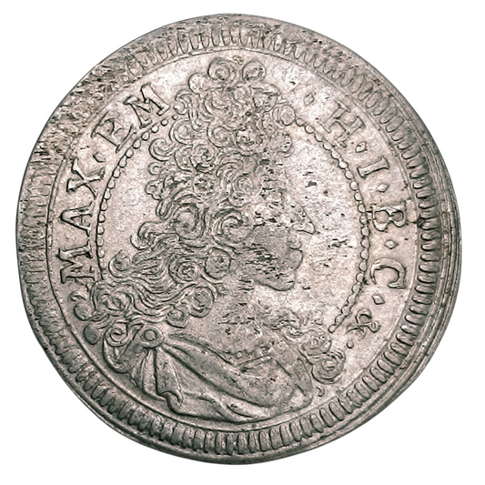 Allemagne Bavière Maximilien II Emmanuel (1679-1726) 15 Kreuzer 1696 Billon 5.62 gr