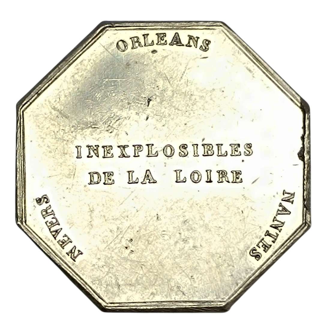 Jeton Argent Inexplosibles de la Loire 1838 13.04 gr  30.5 mm