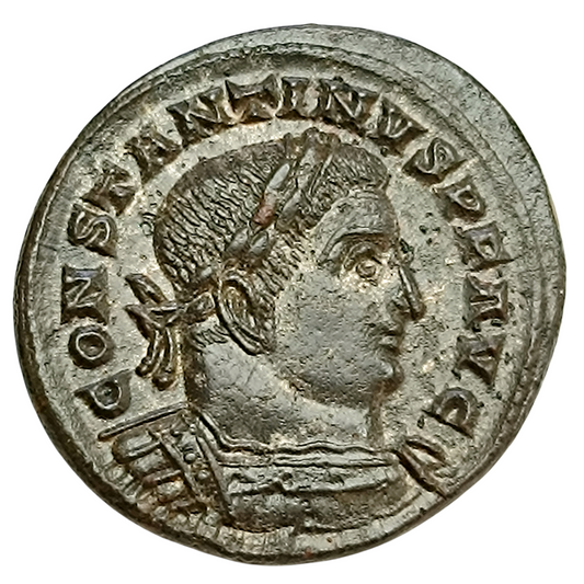 Constantin Ier (306-337) Follis Marti Conservatori Trêves 5.36 gr 22.5 mm