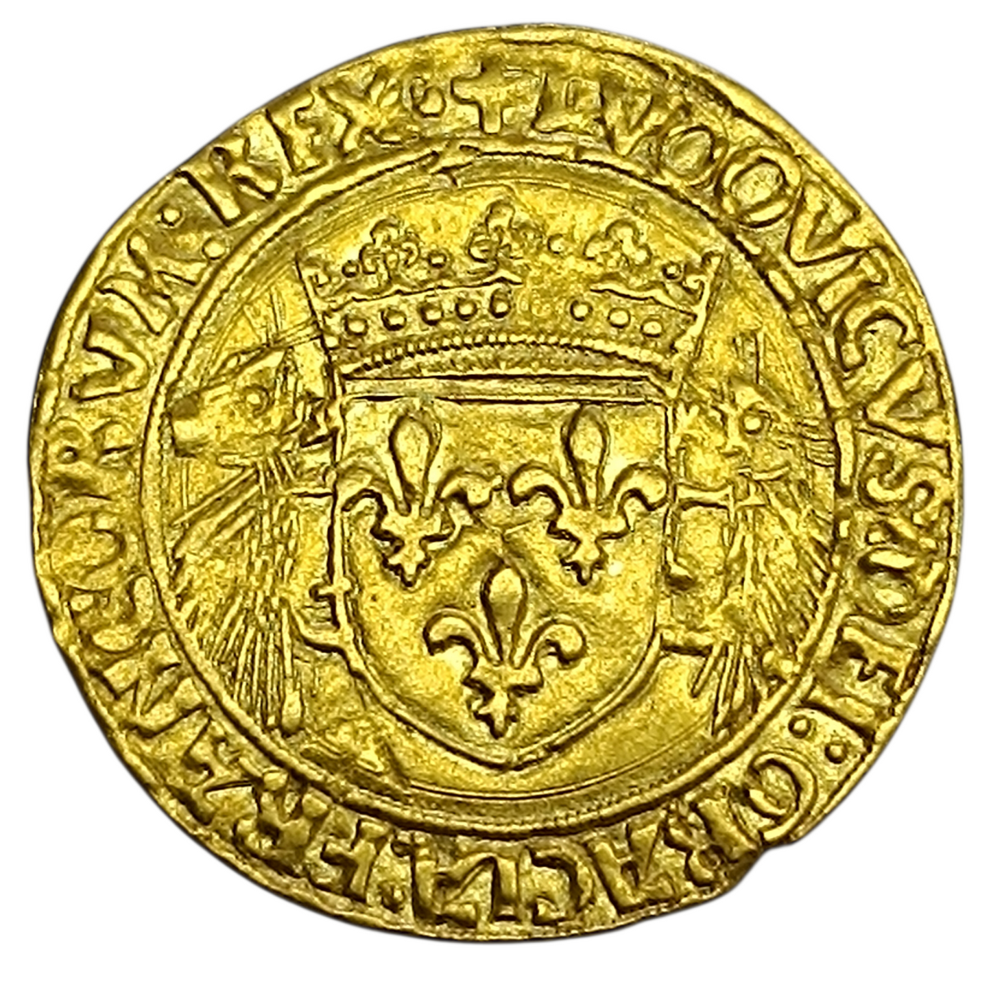 Louis XII (1498-1515) Écu d'or au porc-épic point 12ème Lyon Or 3.32 gr