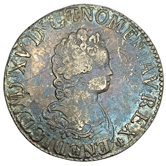 Louis XV (1715-1774) Écu Vertugadin. Année et Atelier indéterminés. Argent 30.27 gr