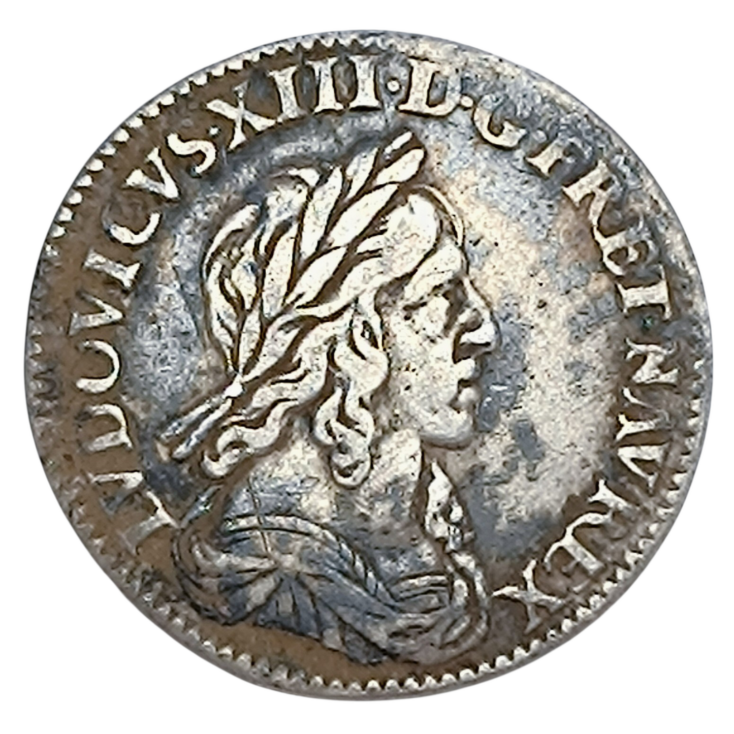Louis XIII (1610-1643) 1/12 Douzième d'écu 1642 Paris Monnaie de Matignon 2.23 gr