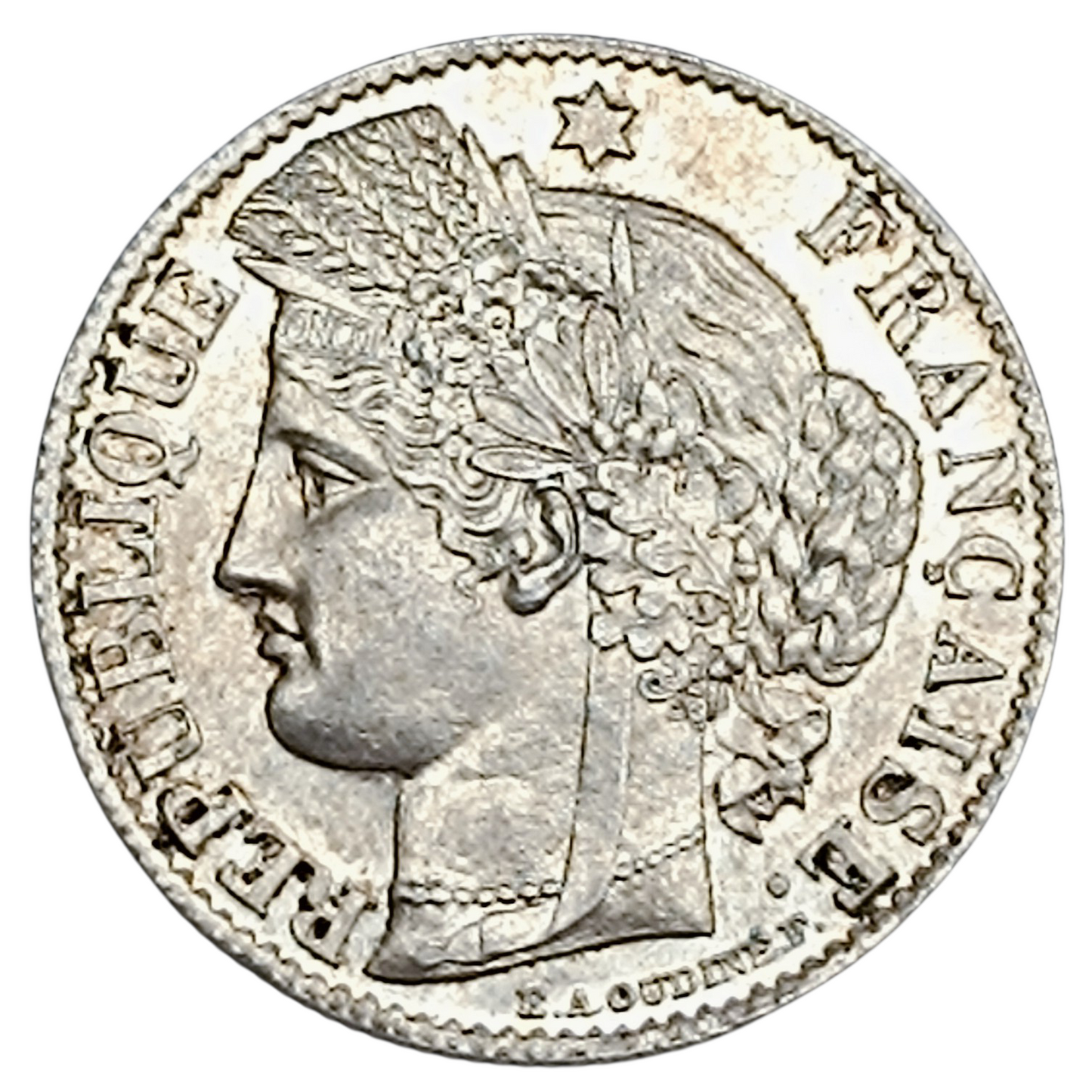 Cérès 50 Centimes 1888 Paris Argent 2.50 gr