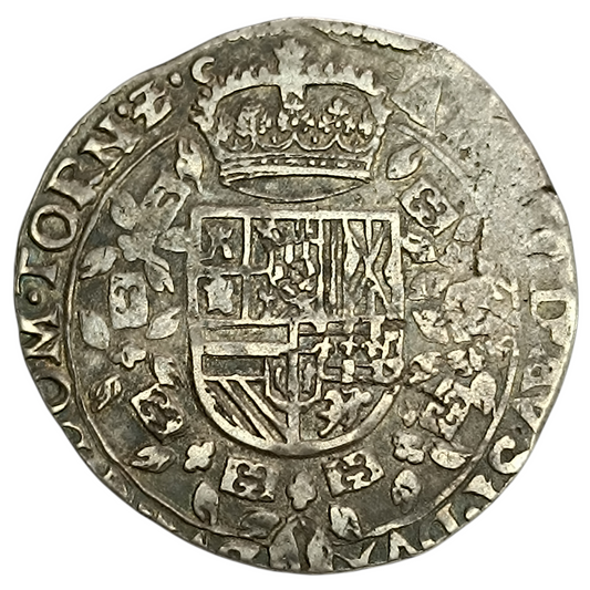 Pays Bas Espagnols. Comté de Bourgogne. Philippe IV (1621-1665) 1/2 Patagon 1624 13.84 Gr
