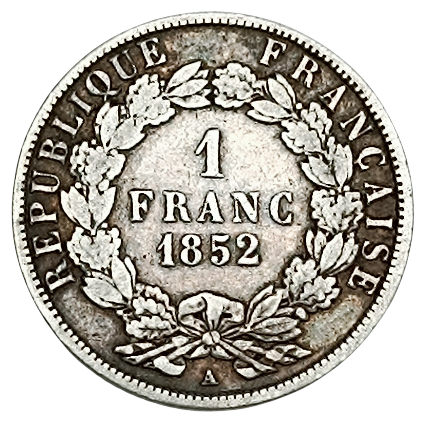 Napoléon III (1852-1870) 1 Franc 1852 A Paris Argent 4.84 gr