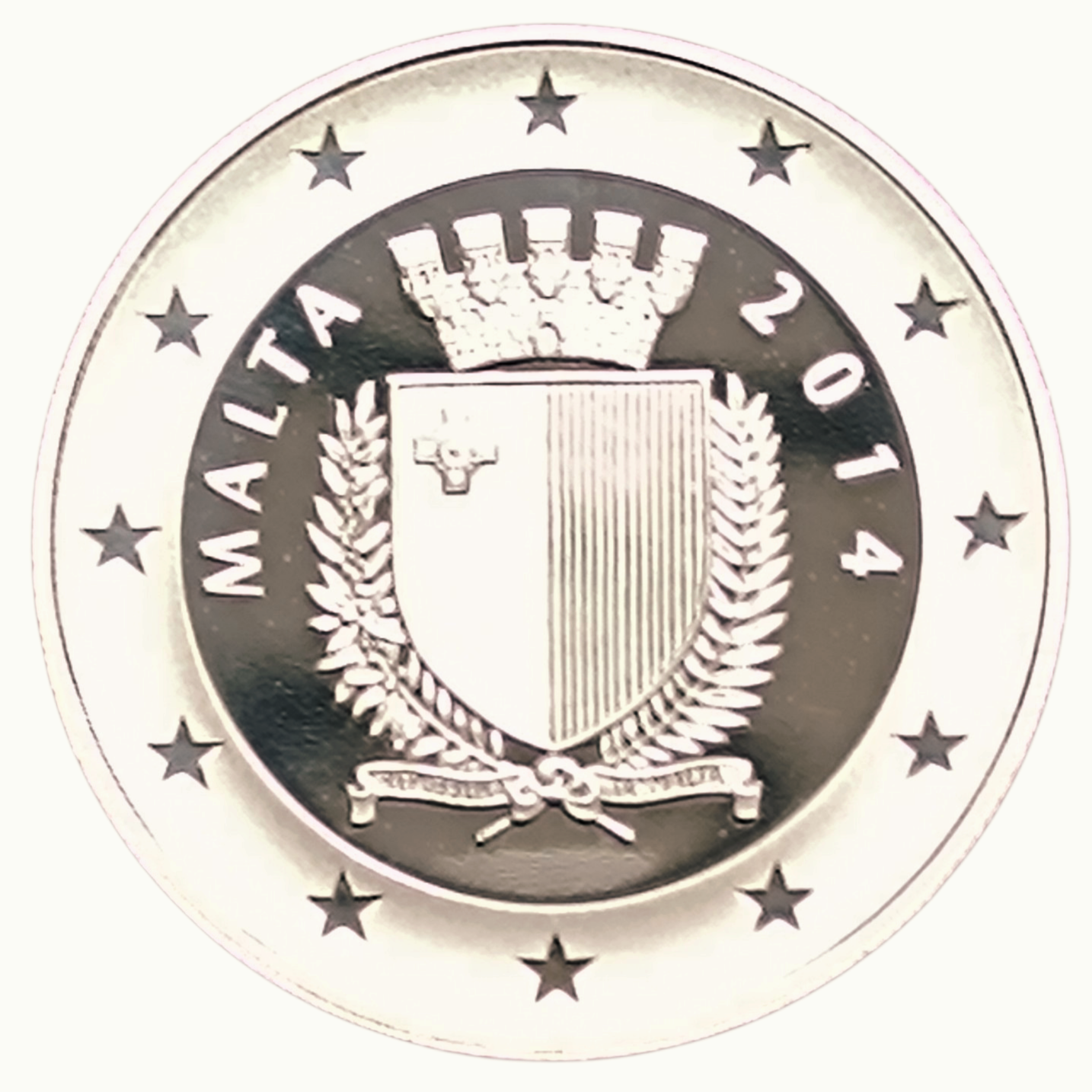 Malte 10 Euros 2014 Auberge d'Aragon Coffret BE Argent 18.75 gr